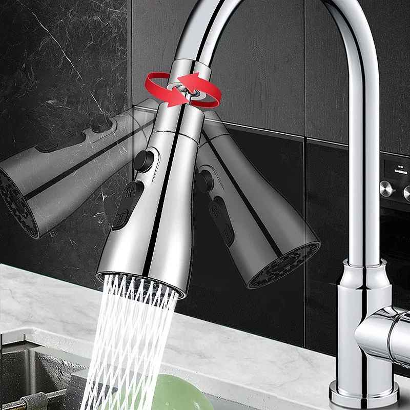 Kitchen faucet universal splash-proof extender universal sink adapter