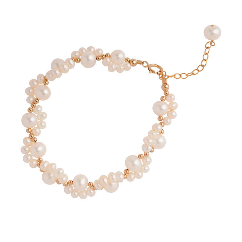 Resin Plated Beautiful Pearl Bracelet
