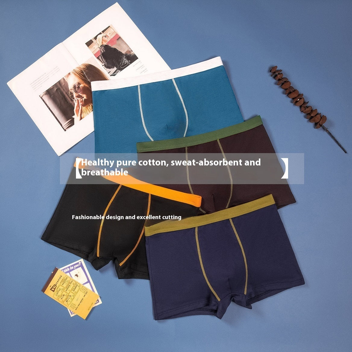 Men's Plus Size Cotton Men's Boxers