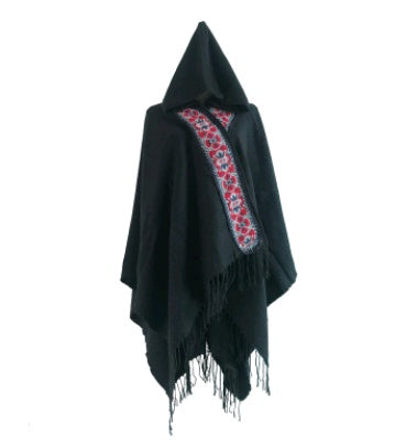 National wind shawl female hooded thick warm Yunnan tibet travel scarf hooded cloak cloak