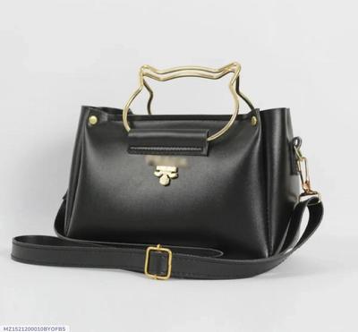 Girl's lather plain bag