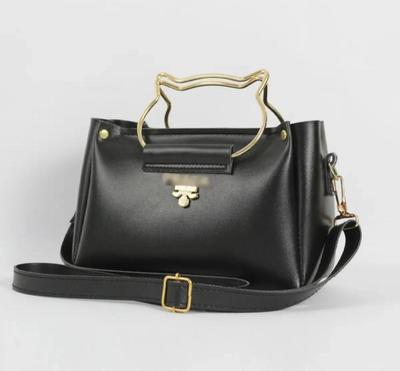 Girl's lather plain bag