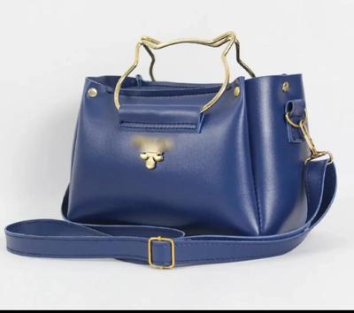 Girl's lather plain bag