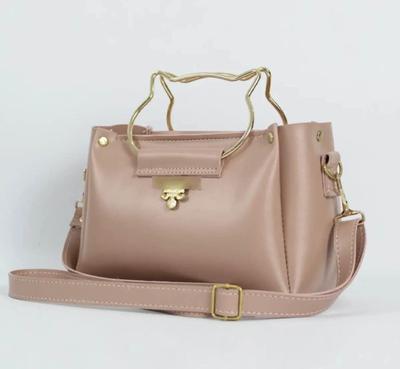Girl's lather plain bag