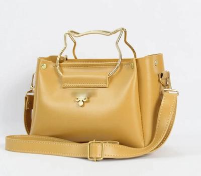 Girl's lather plain bag