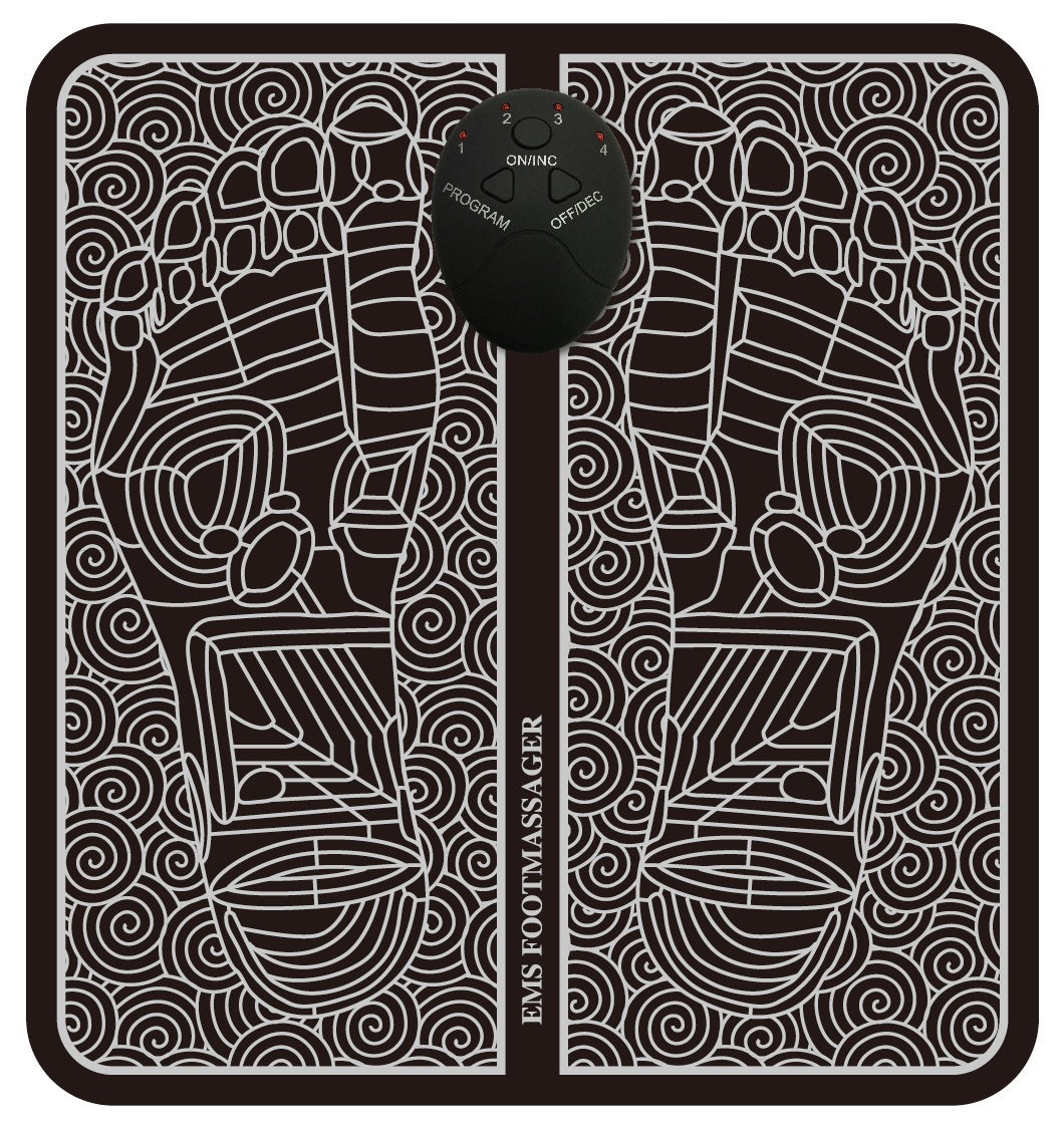 Pulse Sole Foot Massage Pad EMS Physiotherapy Foot Massage Machine USB Rechargeable Foot Reflexology Device