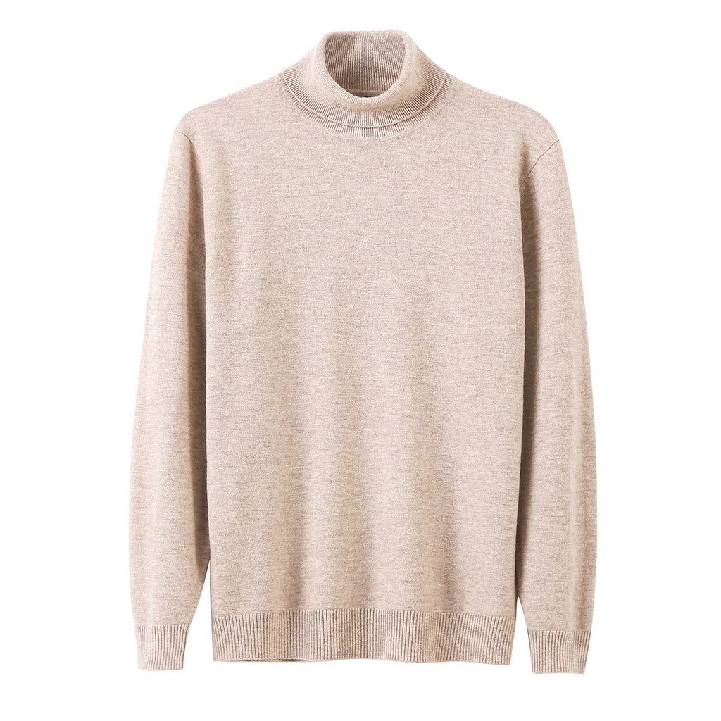 Full wool sweater men's two lapels