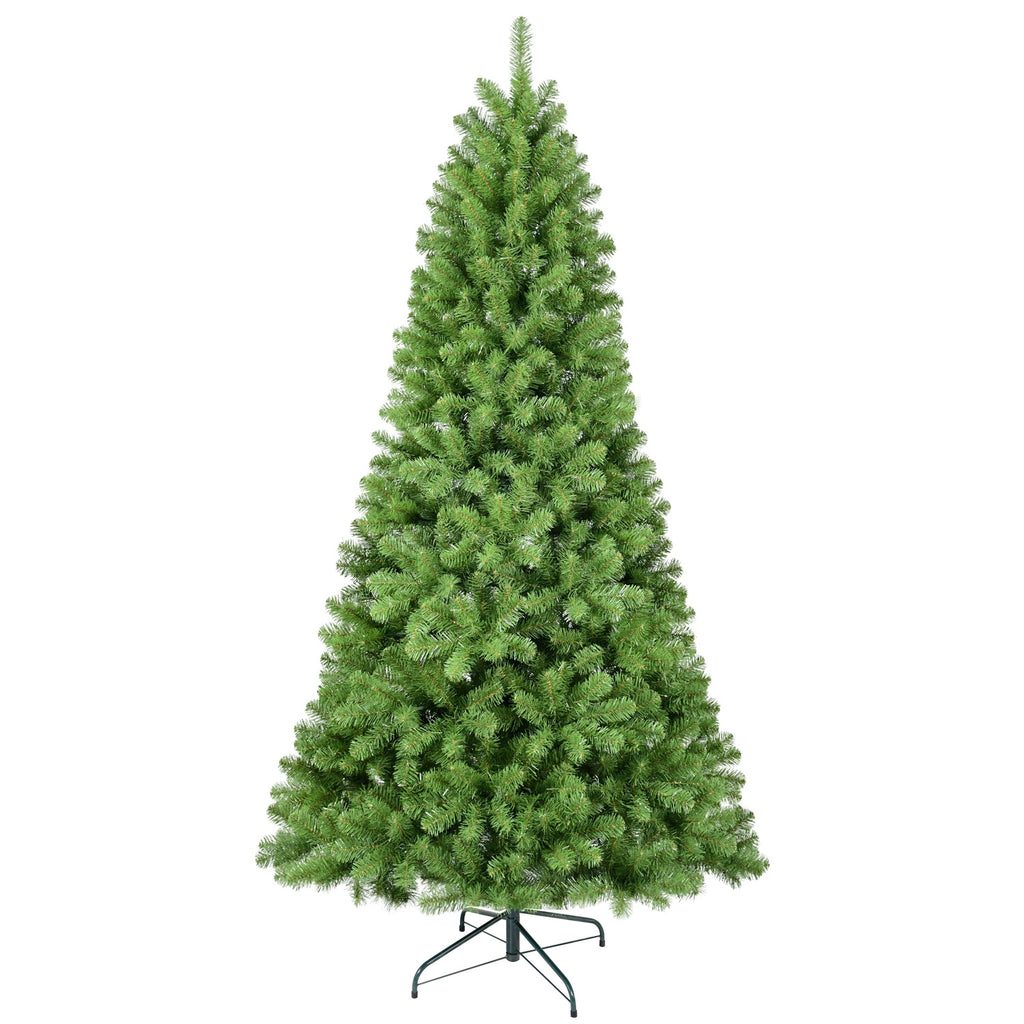 Artificial Tree, White Flocked Pine Premium Christmas Tree, Lifelike PE&PVC Mixed Tips