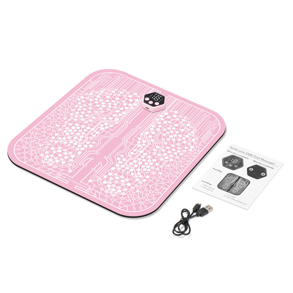 Pulse Sole Foot Massage Pad EMS Physiotherapy Foot Massage Machine USB Rechargeable Foot Reflexology Device