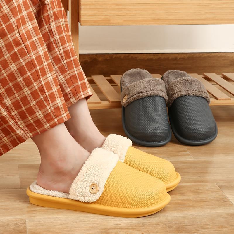 Winter Home Slippers Detachable Washable House Shoes For Women