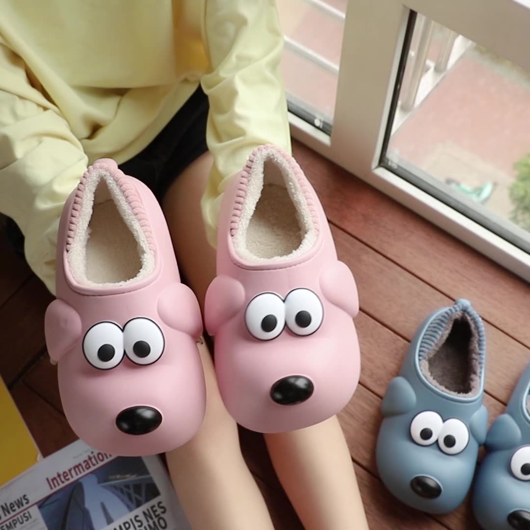 WinCute Dog Shoes EVA ter House Shoes Unisex Fuzzy Slippers