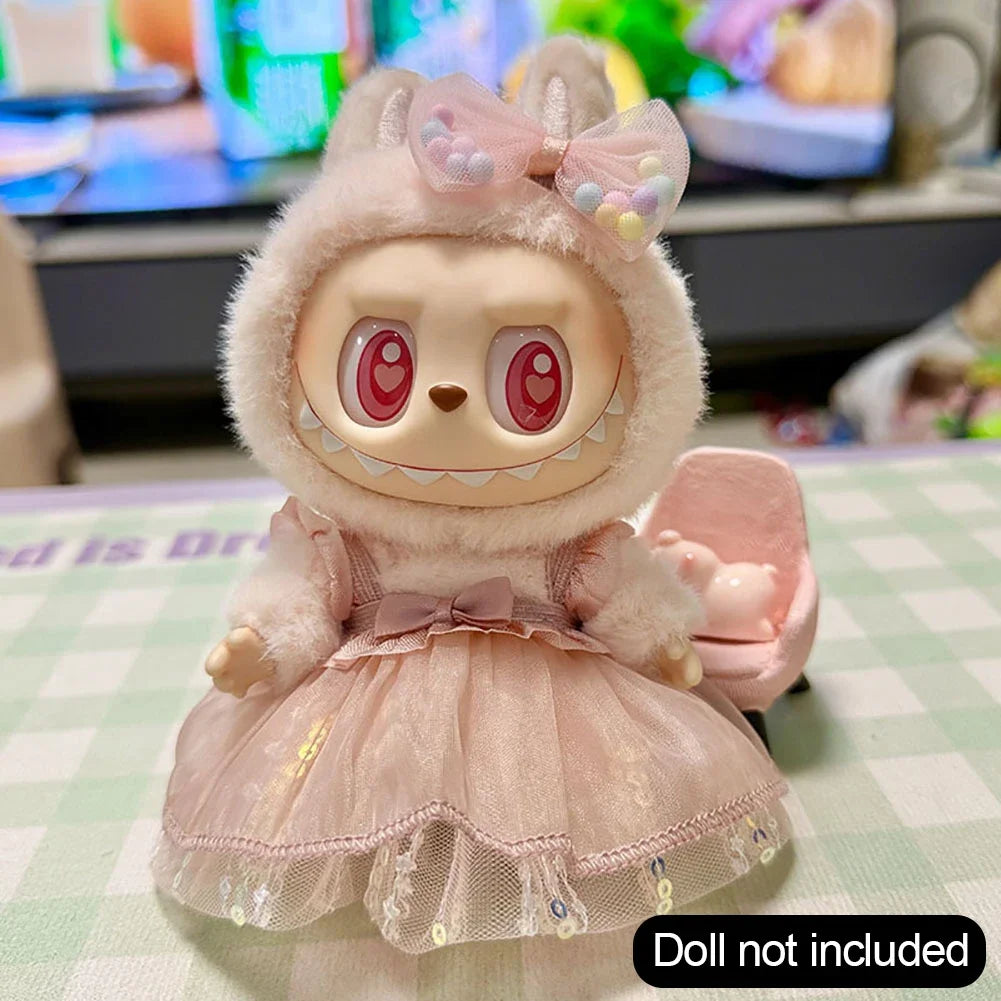 Multicolor Labubu Doll - 1 Pc for Creative Play
