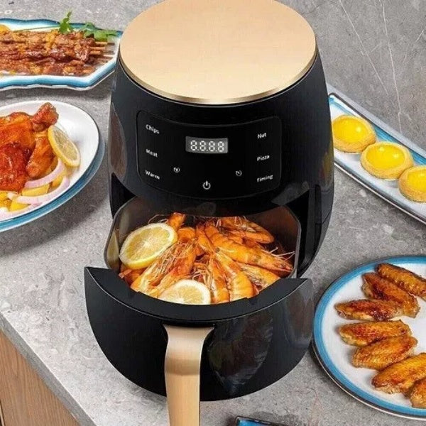 6L Air Fryer Large Capacity Digital Touch Screen Mulitifunction Oil Free Cooking