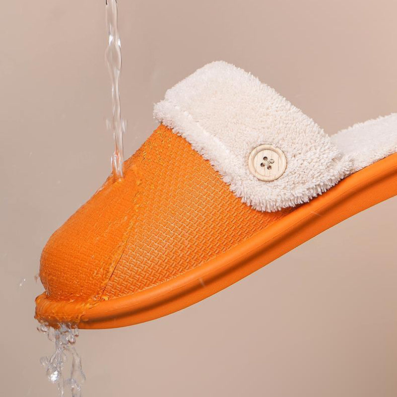 Winter Home Slippers Detachable Washable House Shoes For Women