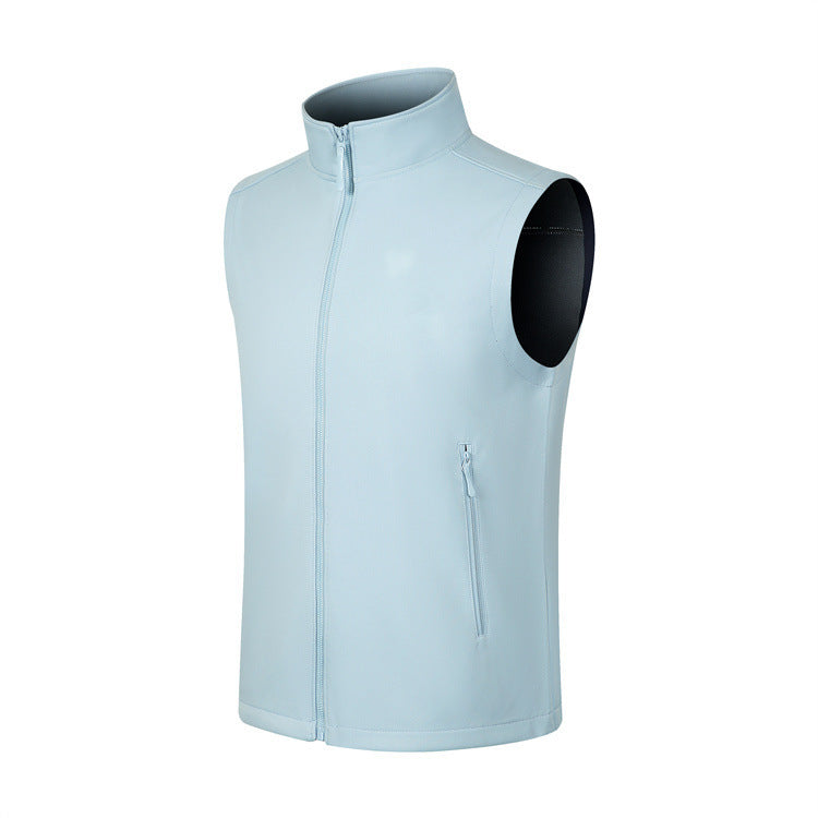 Fleece-lined Solid Color Vest Warm Vest Fashion Tops