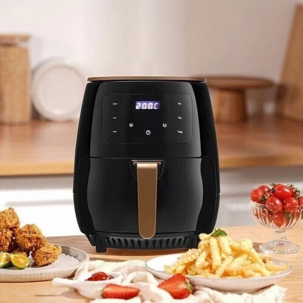 6L Air Fryer Large Capacity Digital Touch Screen Mulitifunction Oil Free Cooking