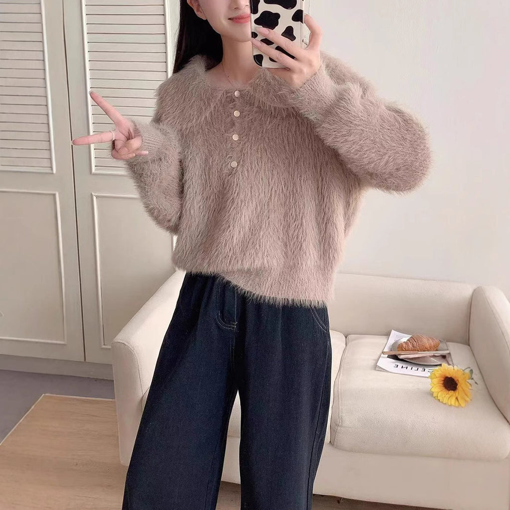 Loose Soft High-grade Sweater Top For Women