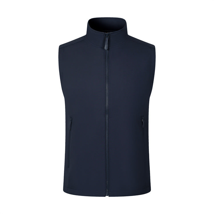 Fleece-lined Solid Color Vest Warm Vest Fashion Tops