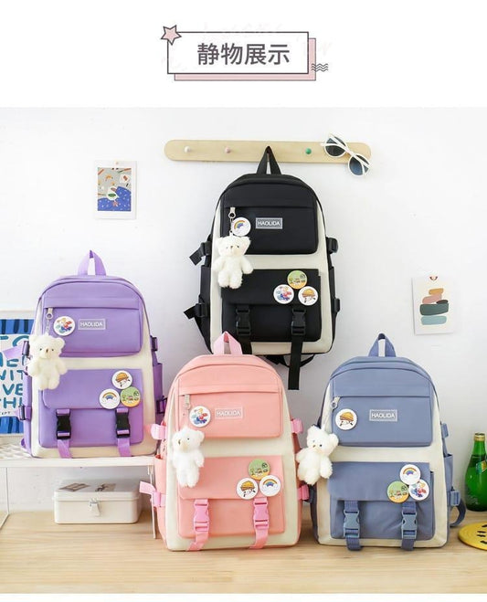 4 Pcs Set School Bags